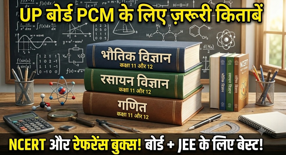 UP Board PCM कक्षा 11th और 12th के लिए ज़रूरी किताबें