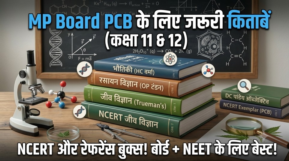 MP Board PCB कक्षा 11th और 12th के लिए ज़रूरी किताबें
