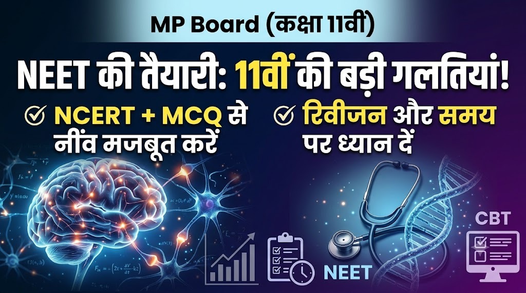 MP Board के छात्र NEET की तैयारी के पहले साल में जो आम गलतियाँ करते हैं