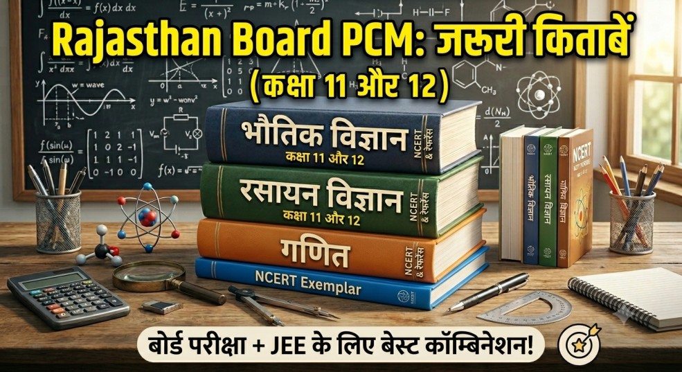 Rajasthan Board PCM कक्षा 11th और 12th के लिए ज़रूरी किताबें