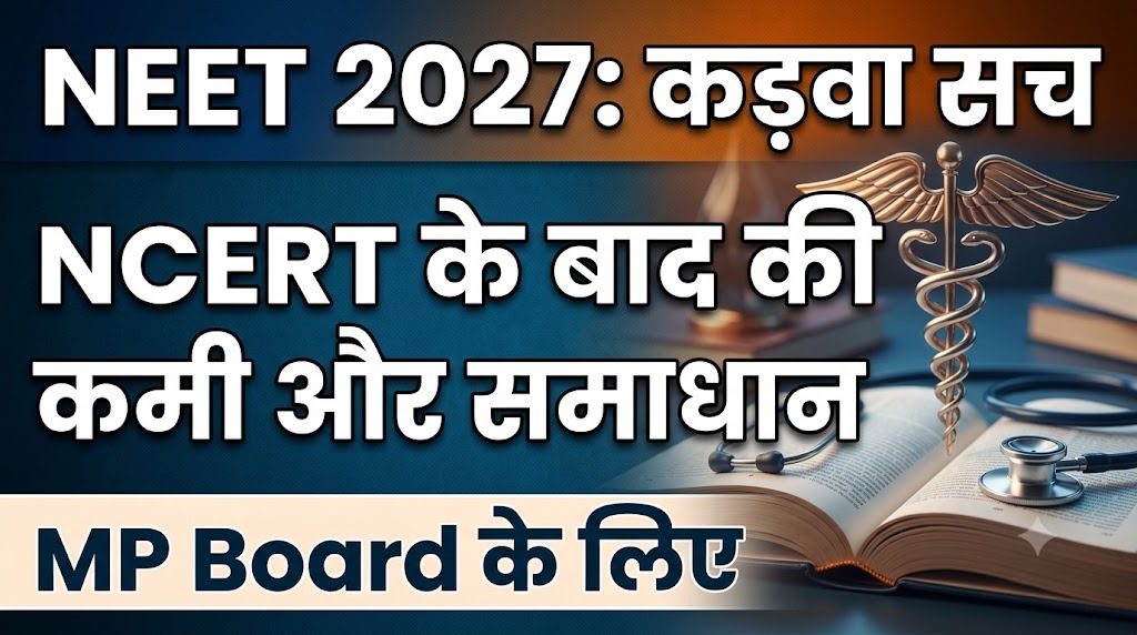 NCERT और MP Board से NEET 2027 की तैयारी, कहाँ कमी रह जाती है और उसे कैसे भरें