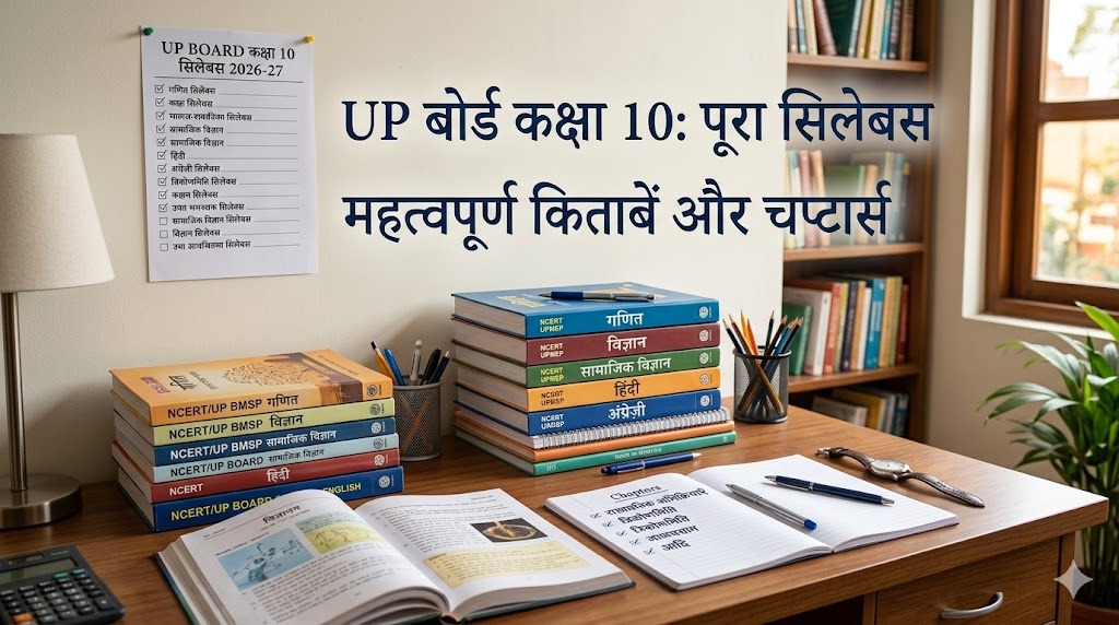 UP Board कक्षा 10 सिलेबस 2026-27, सभी विषयों की पूरी किताबें और चैप्टर