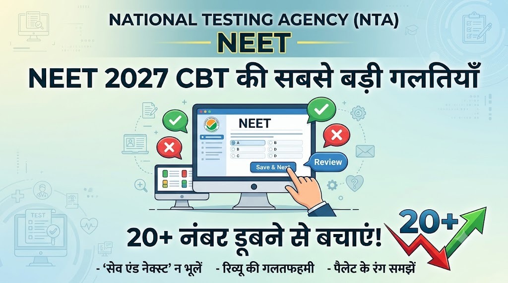 NEET CBT, जवाब भरने की वे गलतियाँ जो 20 से ज़्यादा नंबर ले डूबती हैं