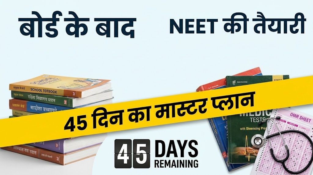 बोर्ड और NEET के बीच के 45 दिन, इन्हें पूरी तरह कैसे इस्तेमाल करें