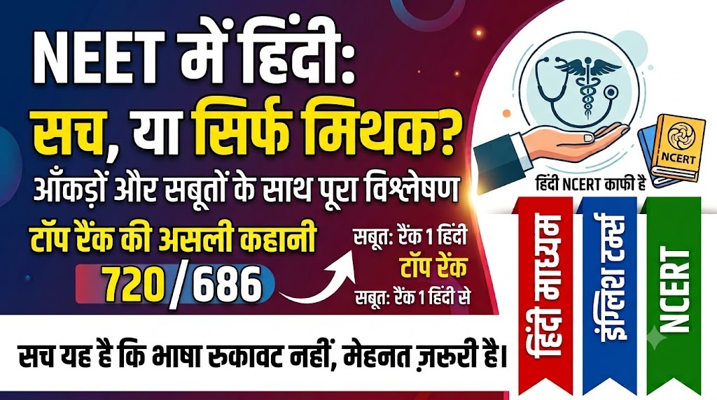 NEET में हिंदी मीडियम के स्टूडेंट, सच में नुकसान या सिर्फ एक मिथक?