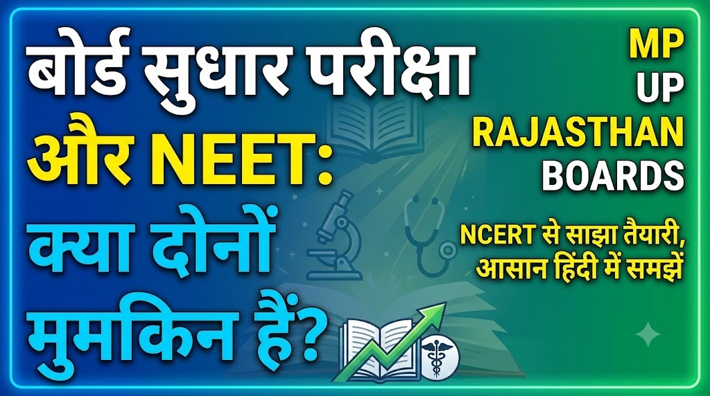 बोर्ड इम्प्रूवमेंट परीक्षा और NEET साथ साथ, क्या दोनों मुमकिन हैं