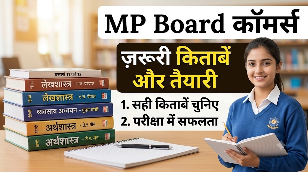MP Board Commerce कक्षा 11th और 12th के लिए ज़रूरी किताबें