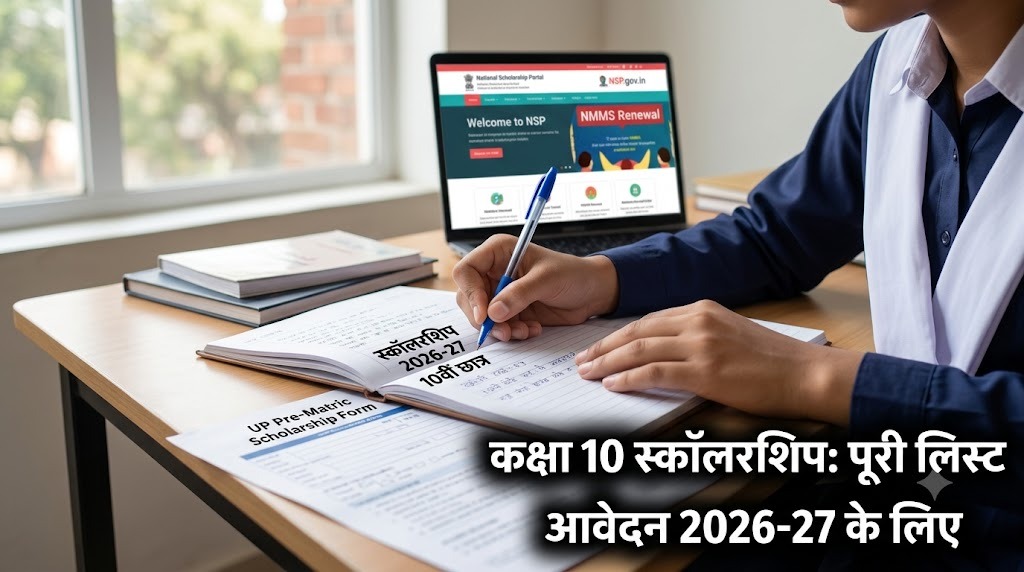 UP Board कक्षा 10 के लिए स्कॉलरशिप 2026-27, पूरी लिस्ट और आवेदन
