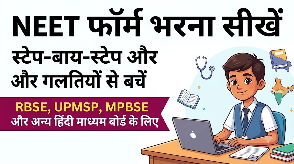 NEET एप्लिकेशन फॉर्म कैसे भरें, स्टेप बाय स्टेप और आम गलतियाँ