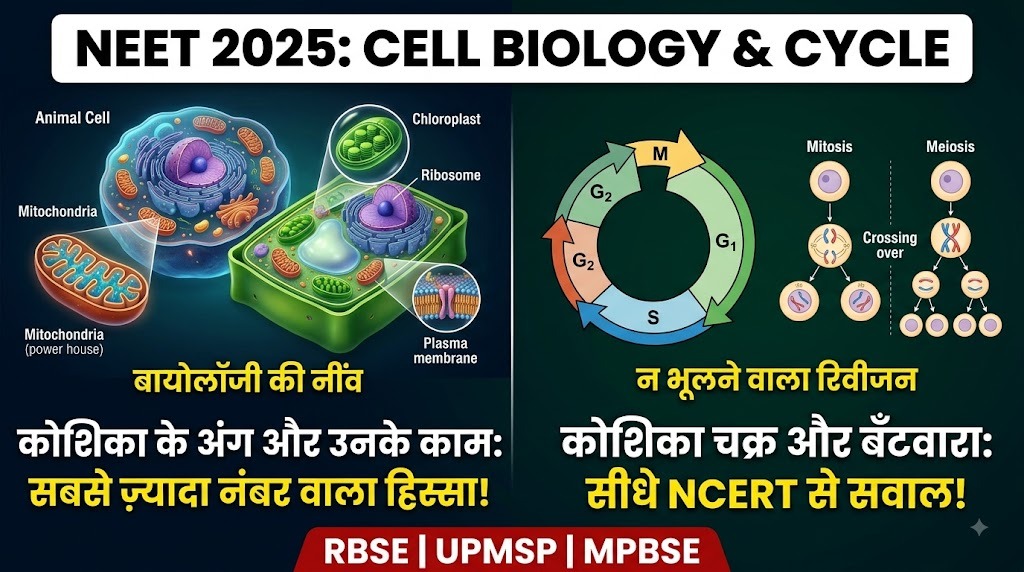 सेल बायोलॉजी और सेल साइकिल, NEET की वो नींव जिसे स्टूडेंट जल्दबाज़ी में छोड़ देते हैं