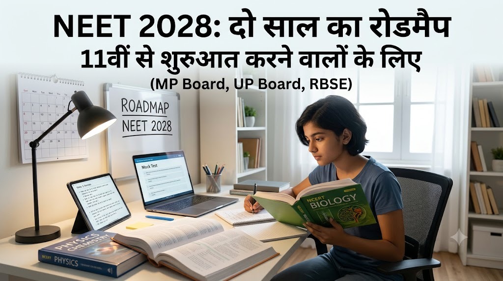 11वीं से शुरुआत करने वालों के लिए NEET 2028 का रोडमैप, दो साल का पूरा प्लान