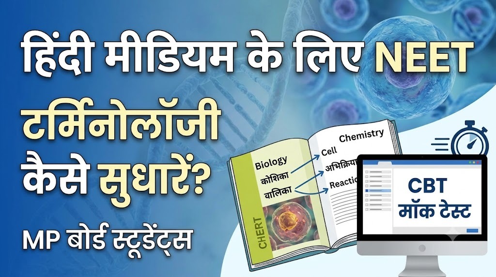 हिंदी मीडियम में पढ़ाई और NEET 2027, इंग्लिश टर्मिनोलॉजी पर पकड़ कैसे बनाएँ, MP Board के स्टूडेंट्स के लिए