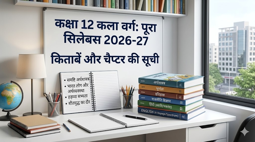 MP Board कक्षा 12 कला वर्ग सिलेबस 2026-27, किताबें और चैप्टर लिस्ट