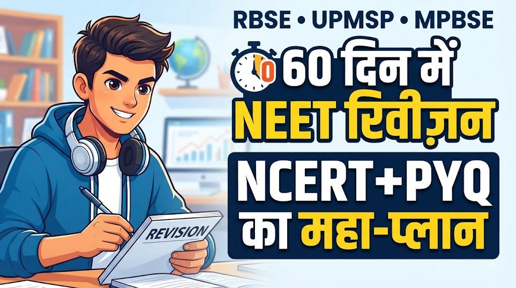 60 दिन में पूरा NEET सिलेबस कैसे दोहराएँ, एक आसान प्लान