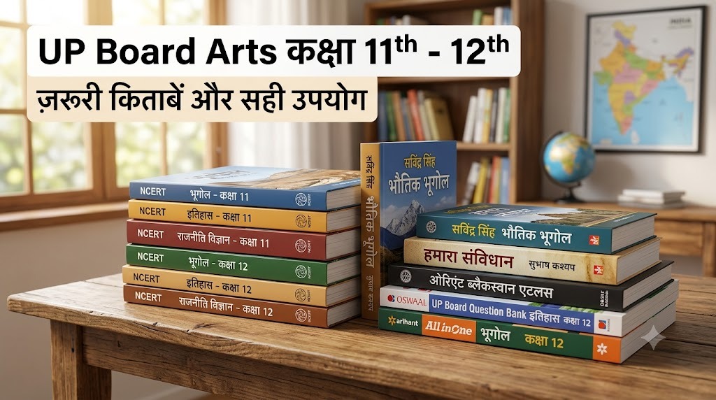 UP Board Arts कक्षा 11th और 12th के लिए ज़रूरी किताबें