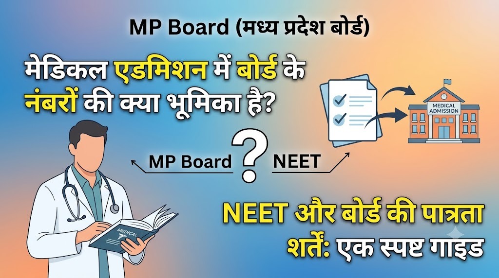 MP Board का रिजल्ट और NEET की एलिजिबिलिटी, डॉक्टर बनने के एडमिशन में असल में क्या काम आता है