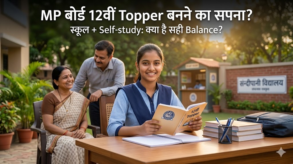 MP Board 12वीं टॉपर बनने का सपना? जान लें स्कूल और सेल्फ-स्टडी का सही बैलेंस