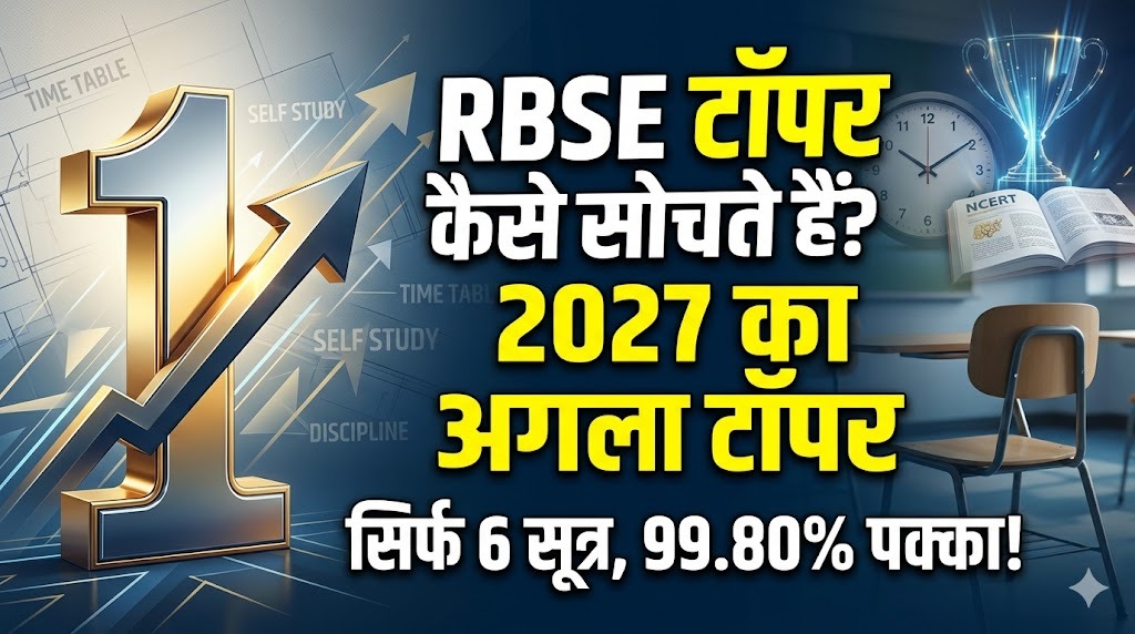 RBSE के टॉपर कैसे सोचते हैं? RBSE 2027 का अगला टॉपर बनना है तो ऐसे ही सोचना होगा