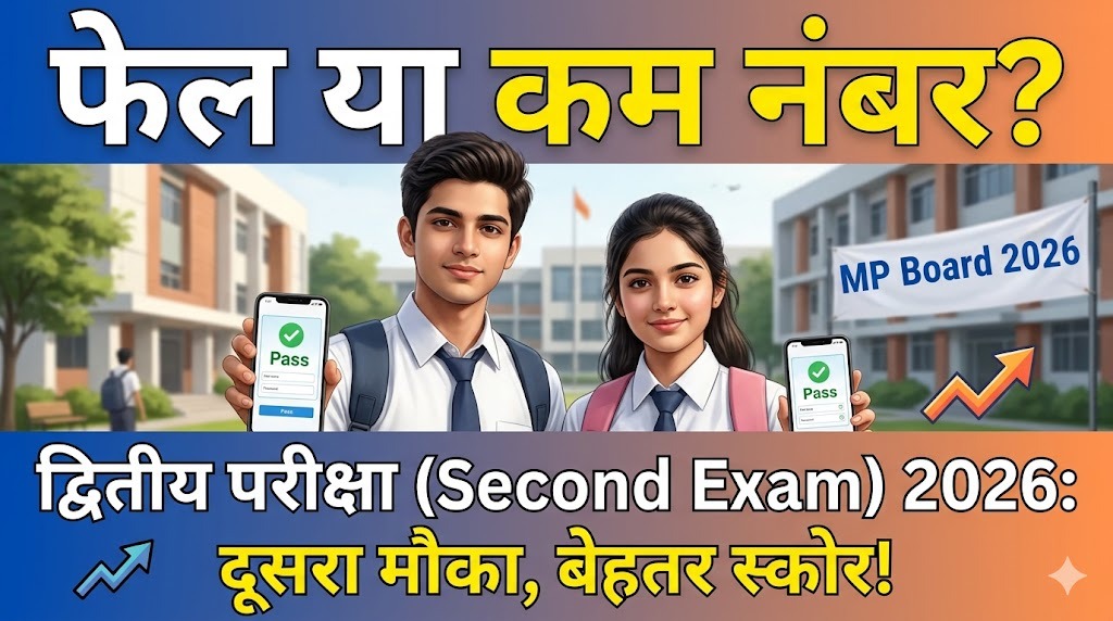 MP Board 12th Second Exam 2026: नंबर कम आए या फेल हुए हो तो यह मौका आपके लिए ही है!