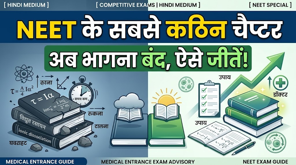 NEET के सबसे कठिन चैप्टर और उनसे भागना कैसे बंद करें
