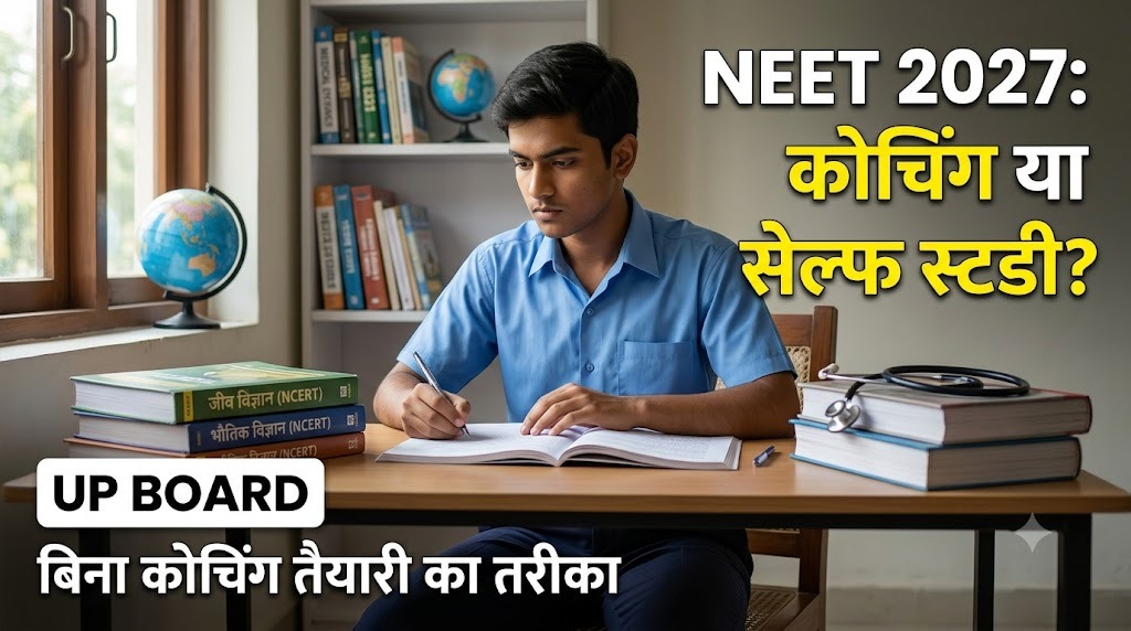 UP Board, NEET 2027 के लिए क्या कोचिंग ज़रूरी है और सेल्फ स्टडी से तैयारी का तरीका